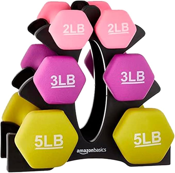 Amazon Basics Neoprene Dumbbell Hand Weights