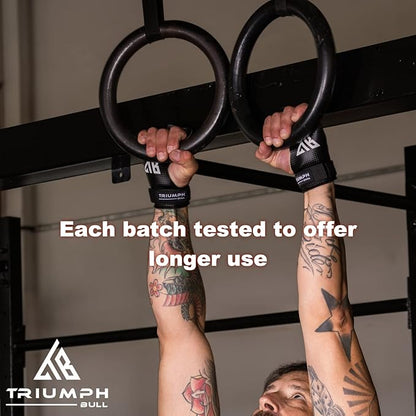 Pull Up Grips - Hand Grips with Wrist Straps Bringing You Comfort and Support for Weightlifting, Pull Ups, or as a Hand Wraps | Great as Workout Gloves Men and Women at Gym or Home Gym