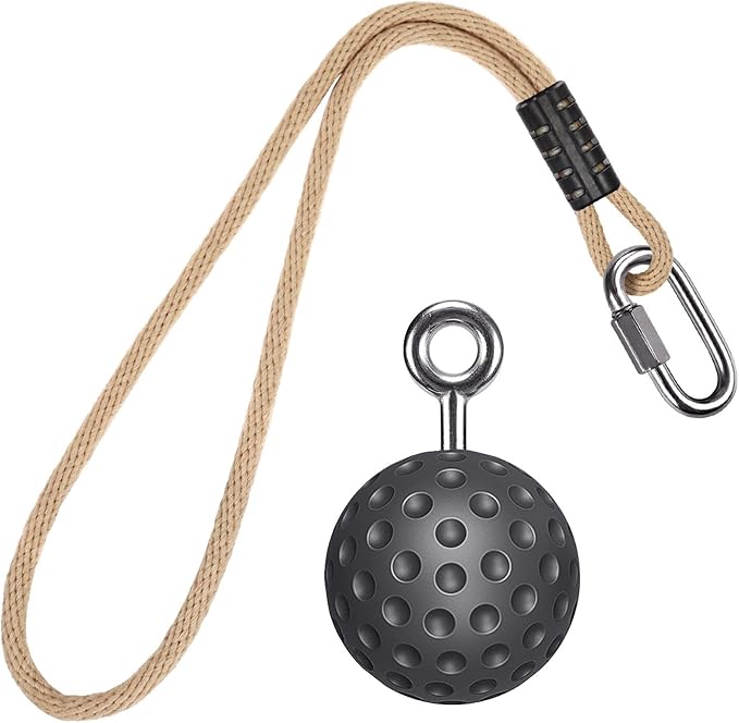 SELEWARE Pull Up Ball Grip, Non-Slip Rock Climbing Holds Pull Up Power Ball for Strength Training Attachment, Neutral Grip Pull Up Handles for Chin Up Bar, Kettlebell, Barbell Home Gym Workout