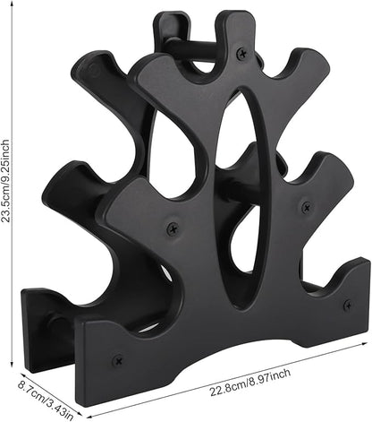 1 Pack Dumbbell Rack Stand-3 Tier Weight Rack 1-32 LBs