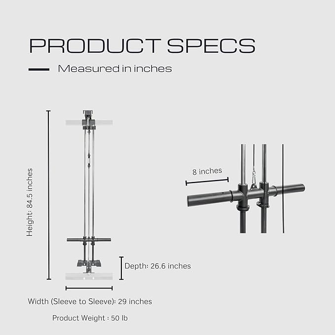 HulkFit Elite Series 3" x 3" Power Cage and Squat Rack for Light Commercial, Home Gym, and Garage Gym - 7 Optional Attachments & Accessories