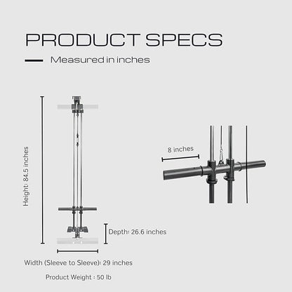 HulkFit Elite Series 3" x 3" Power Cage and Squat Rack for Light Commercial, Home Gym, and Garage Gym - 7 Optional Attachments & Accessories