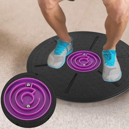 Purple Labyrinth Yoga Balance Board Balance Training Board Yoga Wobble Board Yoga Stability Board Balance Board for Core Strength