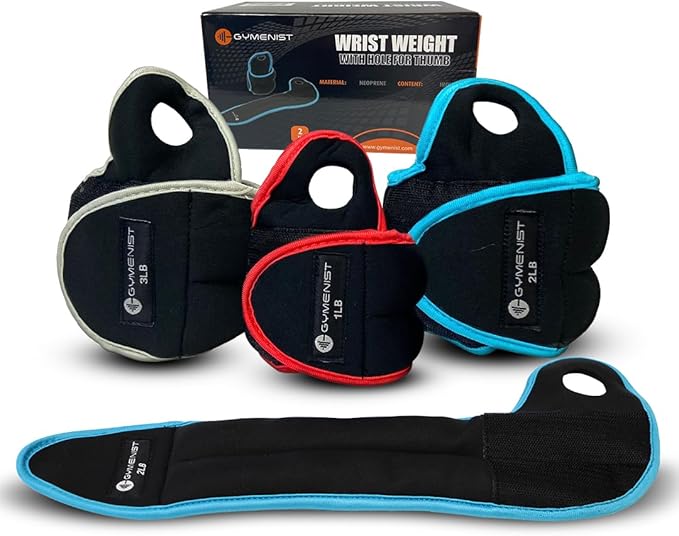 Pair of Wrist Weights With Hole for Thumb, Great for Running & All Kind of Cardio Exercises