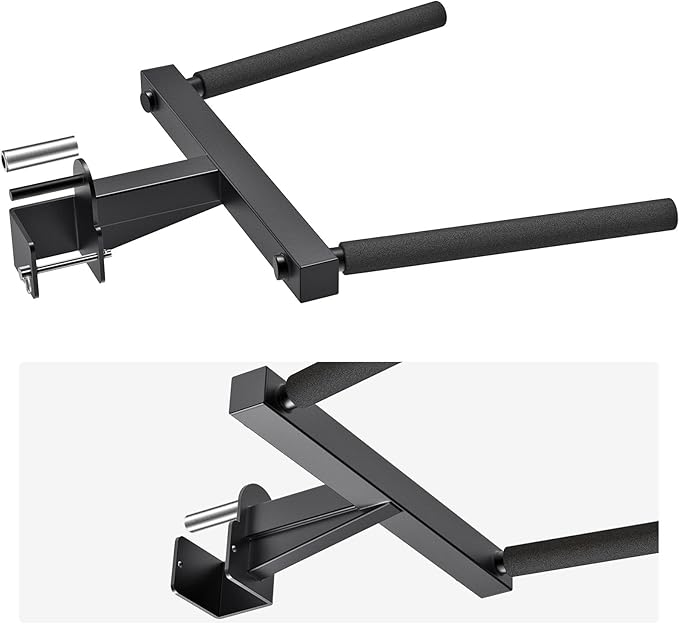 Y-Shaped Dip Bar for 2"x2"and 3"x3" Power Cage - Dip Bar Attachments for Home Gym - Heavy Duty Power Rack Attachments - Squat Rack Accessories for Strength Training