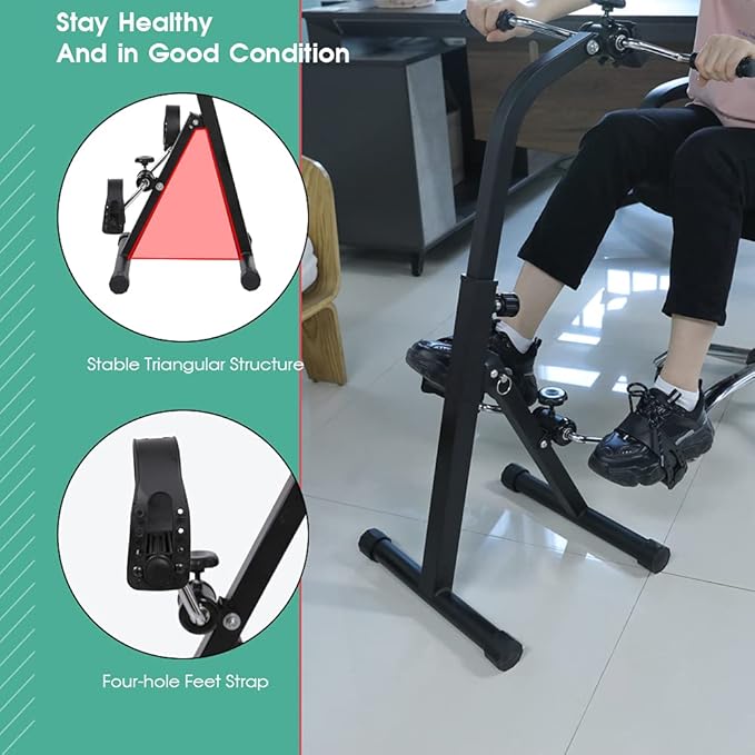 VIVIJASON Foldable Pedal Exercise Bike for Seniors