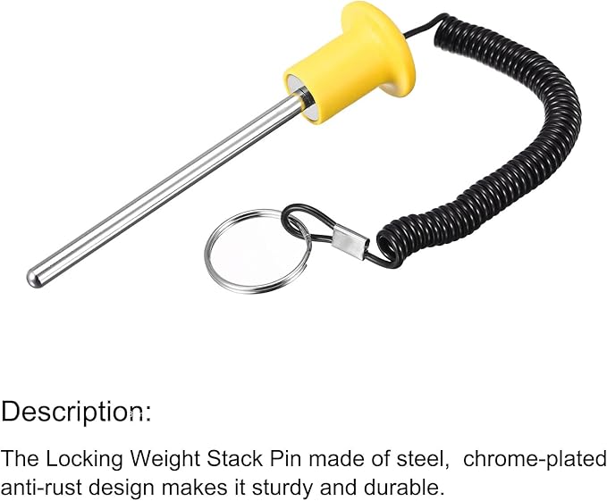 uxcell Weight Stack Pin with Pull Rope Magnetic Strengthen Training