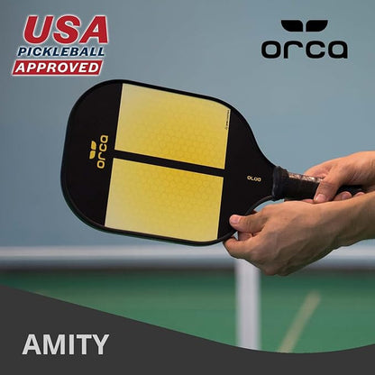 Amity Pickleball Paddle Set with Neoprene Cover - Lightweight Racket with Honeycomb Core, Anti-Slip Grip, Carbon Fiber Face - Premium Pickleball Equipment and Accessories