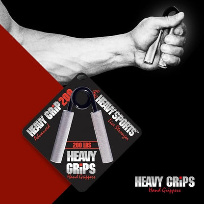 Heavy Grips - 350 lbs Resistance - Grip Monster - Grip Strengthener - Hand Exerciser - Hand Grippers for Beginners to Professionals