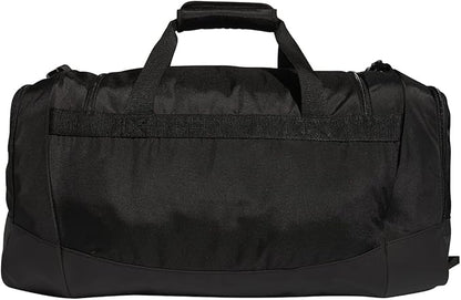 adidas Unisex Adult Defender 4 Medium Duffel Bag, Black/White, One Size