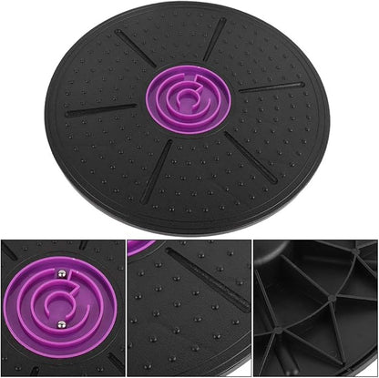 Purple Labyrinth Yoga Balance Board Balance Training Board Yoga Wobble Board Yoga Stability Board Balance Board for Core Strength