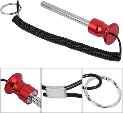 Magnetic Weight Stack Pin with Pull Rope Strength Training Equipment Accessories Exercise Machine Parts Red