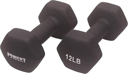 HEX Neoprene Dumbbell |Coated Colorful Hand Weights in Pair