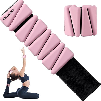 Wrist Ankle Weights Adjustable Training Intensity for Strength Training Walking Running Yoga Pilates Jogging for Women Men Set of 2