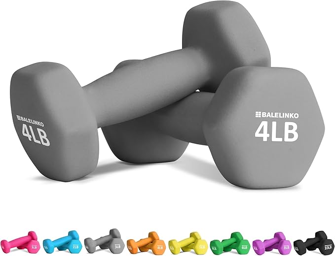 Balelinko Home Gym Equipment Workouts Strength Training Weight Loss Pilates Weights Yoga Sets Weights for Women, Men, Seniors and Youth