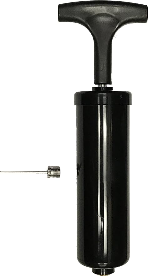 Therapist's Choice 7” Hand Pump Air Inflator for Sports Balls & Stability Discs, Needle Included