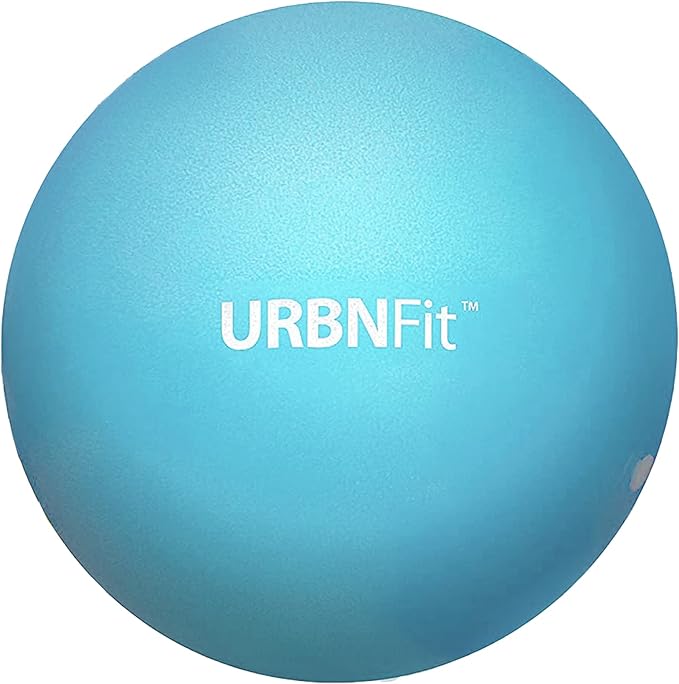 URBNFit Small Exercise Ball - 9-inch Mini Pilates Ball with Fitness Guide for Yoga, Barre, Physical Therapy, Stretching & Core Stability Workout