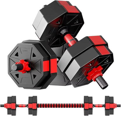 Adjustable Weights Dumbbells Set 20/30/40/60/80lbs Non-Rolling