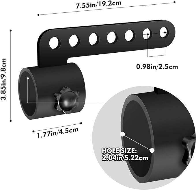 Belt Squat Bar Machine Attachment for 2 inch Olympic Barbell Bar,Landmine D-Handle Cable T Bar Row Attachment for Squat Rack Home Gym Workout