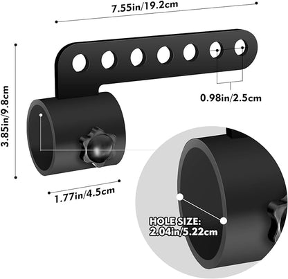 Belt Squat Bar Machine Attachment for 2 inch Olympic Barbell Bar,Landmine D-Handle Cable T Bar Row Attachment for Squat Rack Home Gym Workout