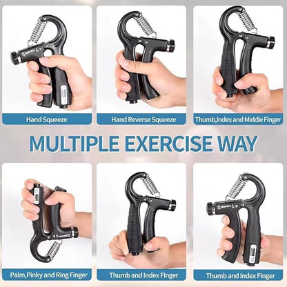 Grip Trainer with Counter 11-132 Lbs, Strengthen Your Hand, Strengthen Your Forearm, Portable, Home Workout, Arthritis, Strengthen your muscles, helps with Rehab, Athletes, Climbers, Musicians