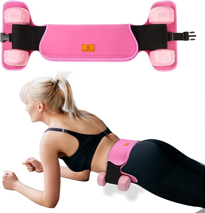 Hip Thrust Belt for Dumbbell, Booty Belt for Dumbbells, Won't Scratch Hip, Non Slip Belt Buckle, Easy to Use for Home Workouts