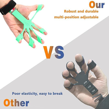 Grip Strength Trainer/Forearm Strengthener, 2PCS Upgraded Finger Strengthener, Hand Grip Strengthener, Finger Resistance Band for Wrist Physcial Rehabilitation/10 Resistance Levels