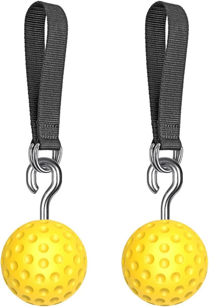 SELEWARE Pull Up Ball Grip, Non-Slip Rock Climbing Holds Pull Up Power Ball for Strength Training Attachment, Neutral Grip Pull Up Handles for Chin Up Bar, Kettlebell, Barbell Home Gym Workout