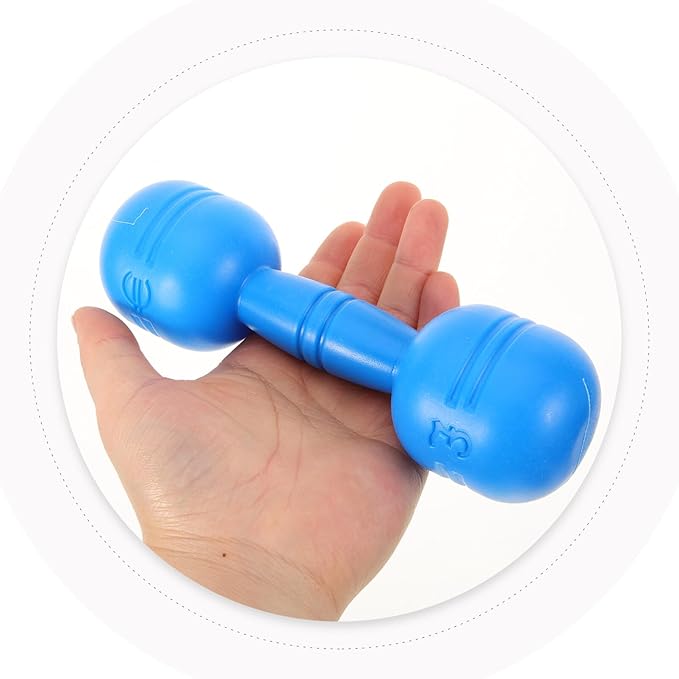 GANAZONO 3 Pairs Kids Plastic Hand Dumbbells Home Gym Exercise Barbell Children Exercise Fitness Sport Toy Toddler Weights Kids Fun & Fitness Workout Equipment