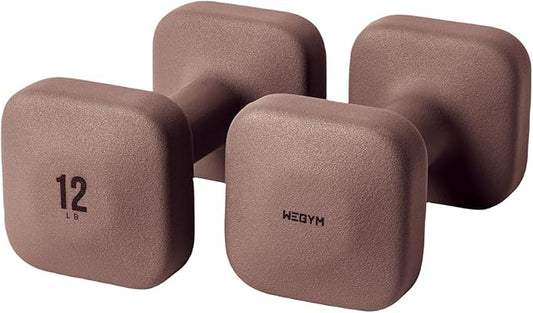 SafeGrip Dumbbells with Anti-Slip, Thick Handles and Flat, Sturdy Sides for Secure Workouts at Home, for Weightlifting, and Personal Training