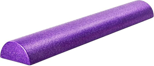 Yes4All High Density Half Round Foam Roller Support Pain Relieved, Back, Leg and Muscle Restoration, 12", 18", 24", 36"