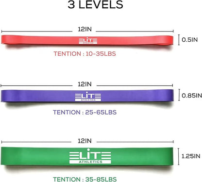 Heavy Thick Resiance Bands Set, Monster Short Bands, Deadlift Band, Glute Activation, Booty Exercise, Hip Band and Dynamic Warm (Set of 3 or 5 with Long Pull Up Bands)