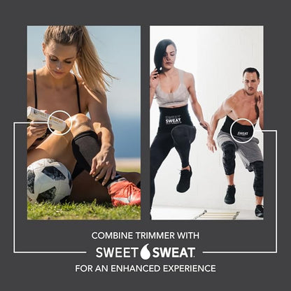 Sweet Sweat Waist Trimmer for Women and Men - Sweat Band Waist Trainer for High-Intensity Training & Workouts