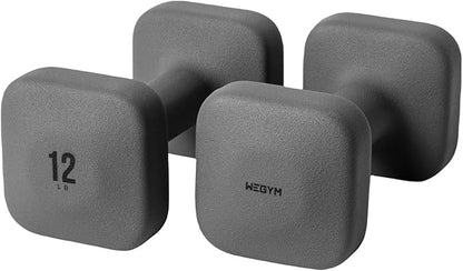 SafeGrip Dumbbells with Anti-Slip, Thick Handles and Flat, Sturdy Sides for Secure Workouts at Home, for Weightlifting, and Personal Training