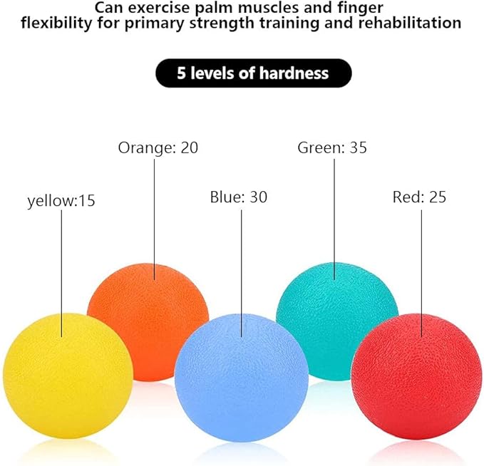 Hand Stress Relief Balls,Hand Exercise Balls Hand Therapy Balls Hand Squeeze Balls for Stress Relief, Arthritis Pain Relief