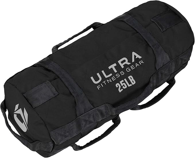 Ultra Fitness Workout Exercise Sandbags - Heavy Duty Sand-Bag, Functional Strength Training, Dynamic Load Exercises, WODs, General Fitness and Military Conditioning