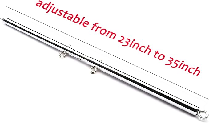 Sovyime Silver Portable Restore Spreader Bar, Exercise Guide Pilates Sports Aid Training Fitness Gear, Home Yoga Gym Kit