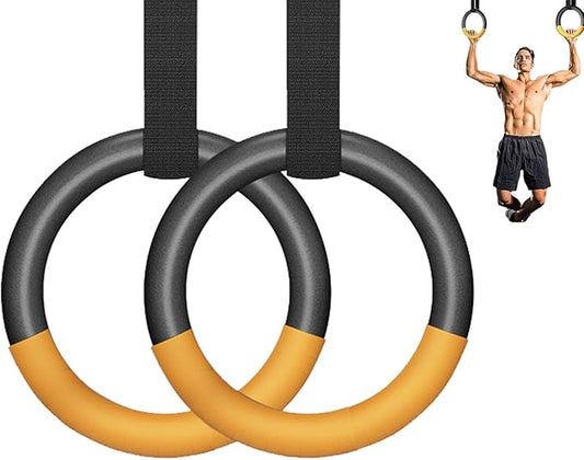 Professional Gymnastic Rings,Both for Adults and Kids,Support 440lbs/1600lbs,Home Fitness Equipment,Indoor and Outdoor Pull-up Bar for Stretching and Height Increase