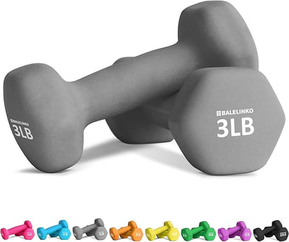 Balelinko Home Gym Equipment Workouts Strength Training Weight Loss Pilates Weights Yoga Sets Weights for Women, Men, Seniors and Youth