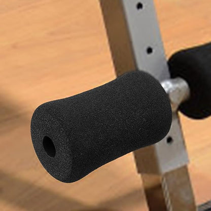 Sponge Foam Foot Pad Roller 2 Pair, Used for Replacing Gym Exercise Equipment, Suitable for 1-inch Rod (Foam 5.3" X 2.9" ；Od X 0.87" Id)