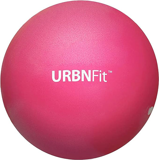 URBNFit Small Exercise Ball - 9-inch Mini Pilates Ball with Fitness Guide for Yoga, Barre, Physical Therapy, Stretching & Core Stability Workout