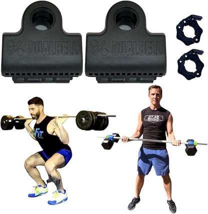 Dumbbell Barbell Converter - 1" Standard Bars, Up to 100lb Capacity - Dumbbell Converter Home Gym Equipment, Versatile Weight Lifting Set, Suitable for Men and Women