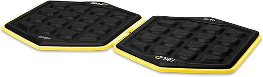 SKLZ Slidez Dual-Sided Exercise Glider Discs for Core Stability Exercises for Hands & Feet, Standard Use,Yellow