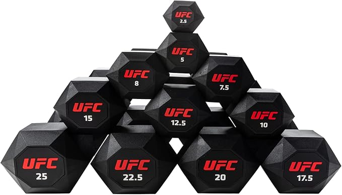 UFC Octagon Dumbbells 12.5 to 25kg Weights