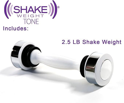 Shake Weight®Tone for Women - 2.5lb Muscle Toning Dumbbell to Sculpt Your Arms, Shoulders & Chest All at The Same Time - Exercise Equipment for All Fitness Levels - Single Dumbbell Shaking Weight