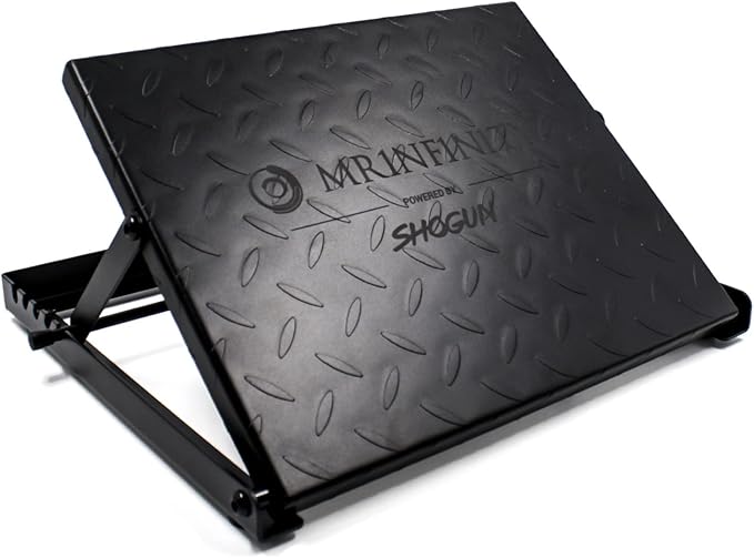 Shogun Slant Board for Squats - Premium Steel VMO Board for Calves Knees Toes & Ankles - Improve Posture with Stretching - Standing Slant Board - Adjustable Fitness Equipment - Calf Stretcher Workout