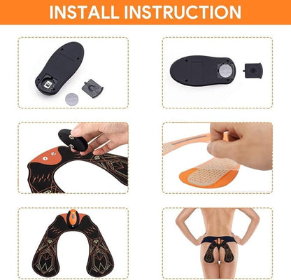 FOPIE HIPS Trainer, ABS Stimulator Electronic Muscle Toner, Smart Wearable Butt Lifting Machine, Body Beauty Intelligent Wireless Fitness Apparatus for Men Women