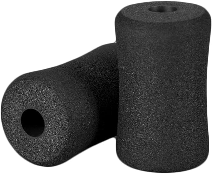 Sponge Foam Foot Pad Roller Pair, Used for Replacing Gym Exercise Equipment, Suitable for 1-inch Rod (Foam 4.53" X 2.56" Od X 0.87" Id)