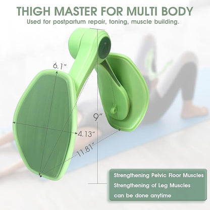 Thigh Master, Kegel Exercise, Inner Thigh Exerciser, Thigh Master Thigh Exerciser, Pelvic Floor Muscle Trainer, Thigh Workout Equipment, Thigh Exerciser for Women, Kegel Tightener (Green)