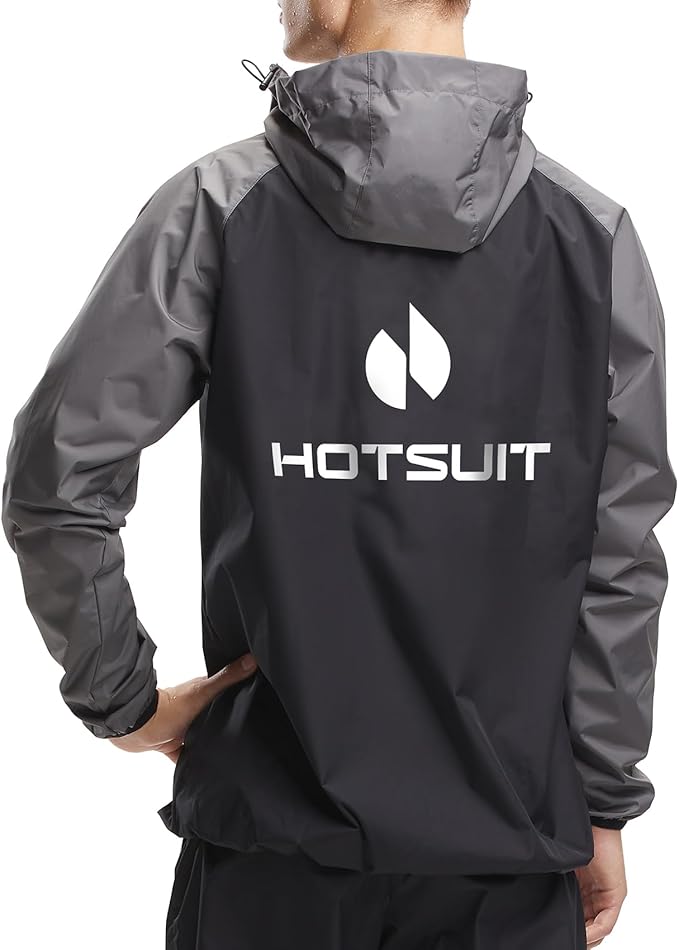 HOTSUIT Sauna Suit for Men Sweat Sauna Jacket Pant Gym Workout Sweat Suits